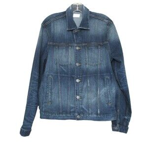 Hudson Broc Denim Jean Jacket M Men Blue Intentionally Distressed